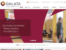 Tablet Screenshot of dalatahotelgroup.com